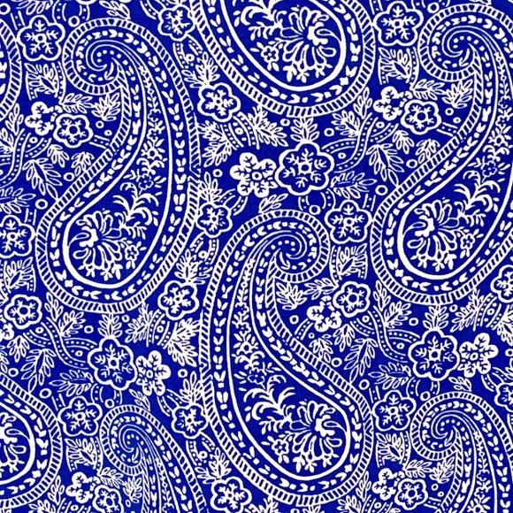 Lands End Swim Dress Paisley Beach Blue UV Protection Women’s Size Medium Petite - Picture 4 of 13